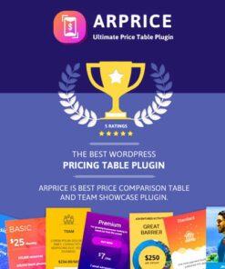 ARPrice – Responsive WordPress Pricing Table Plugin