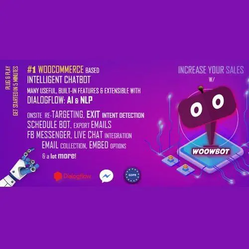ChatBot for WooCommerce – Retargeting, Exit Intent, Abandoned Cart, Facebook Live Chat – WoowBot