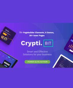 CryptiBIT – Technology, Cryptocurrency, ICO/IEO Landing Page WordPress theme