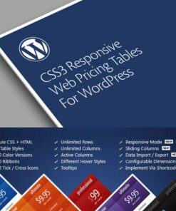CSS3 Responsive WordPress Compare Pricing Tables