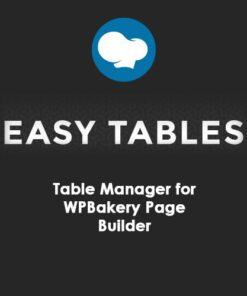 Easy Tables – Table Manager for WPBakery Page Builder