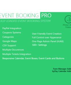 Event Booking Pro – WP Plugin [paypal or offline]