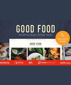 Good Food – Recipe Magazine & Culinary Blog Theme