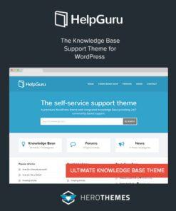 HelpGuru – A Self-Service Knowledge Base WordPress Theme