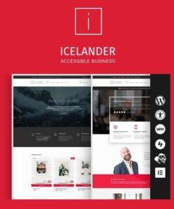 Icelander – Accessible Business Portfolio & WooCommerce WordPress Theme