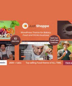Justshoppe – Elementor Cake, Bakery & Food WordPress