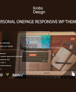Krobs – Personal Onepage Responsive WP Theme