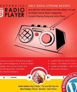 Radio Player Shoutcast & Icecast WordPress Plugin