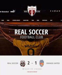 Real Soccer – Sport Clubs Responsive WP Theme