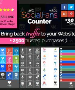 SocialFans – WP Responsive Social Counter Plugin