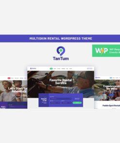 TanTum | Car, Scooter, Boat & Bike Rental Services WordPress Theme