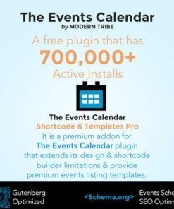 The Events Calendar Shortcode and Templates Pro – WordPress Plugin