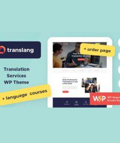 Translang | Translation Services & Language Courses WordPress Theme