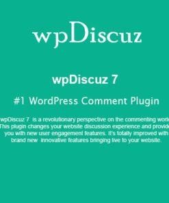 wpDiscuz – #1 WordPress Comment Plugin