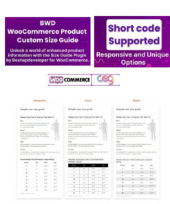 BWD Product Custom Size Guide For WooCommerce