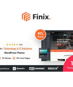 Finix – Technology & IT Solutions WordPress Theme + RTL Ready