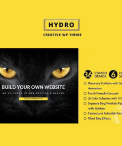 HYDRO – One Page Portfolio WordPress Theme