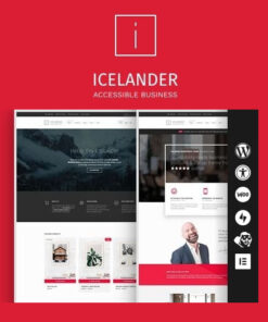 Icelander – Accessible Business Portfolio & WooCommerce WordPress Theme