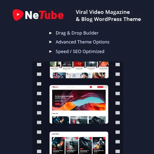 Netube – Viral Video Blog / Magazine WordPress Theme