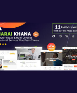 Sharai Khana – Computer Repair & Multi-Concept Professional Services WordPress Theme