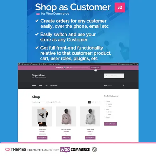 Shop as Customer for WooCommerce