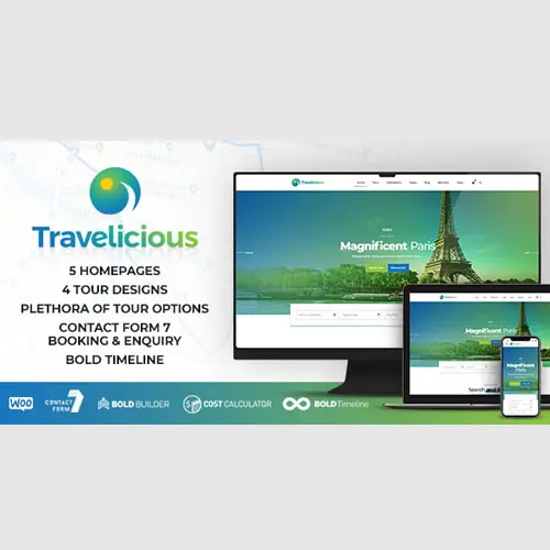 Travelicious – Tour Operator WordPress Theme
