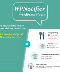 WPNotifier – Notification WordPress Marketing Plugin For Visitors Attention and Social Proof