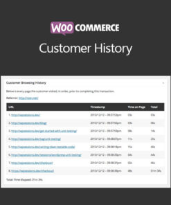 WooCommerce Customer History