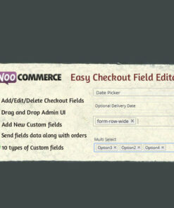 WooCommerce Easy Checkout Field Editor