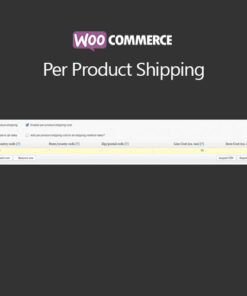 WooCommerce Per Product Shipping
