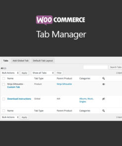 WooCommerce Tab Manager