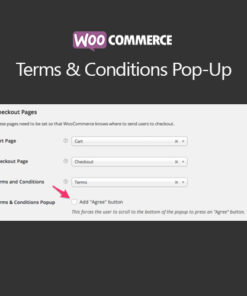 WooCommerce Terms and Conditions Popup