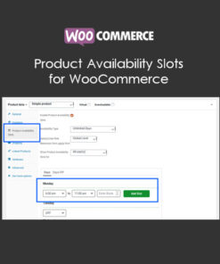 Product Availability Slots for WooCommerce