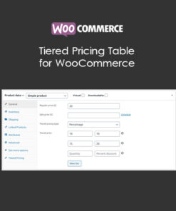 Tiered Pricing Table for WooCommerce