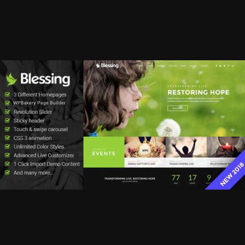 Blessing | Responsive WordPress Theme for Church Websites