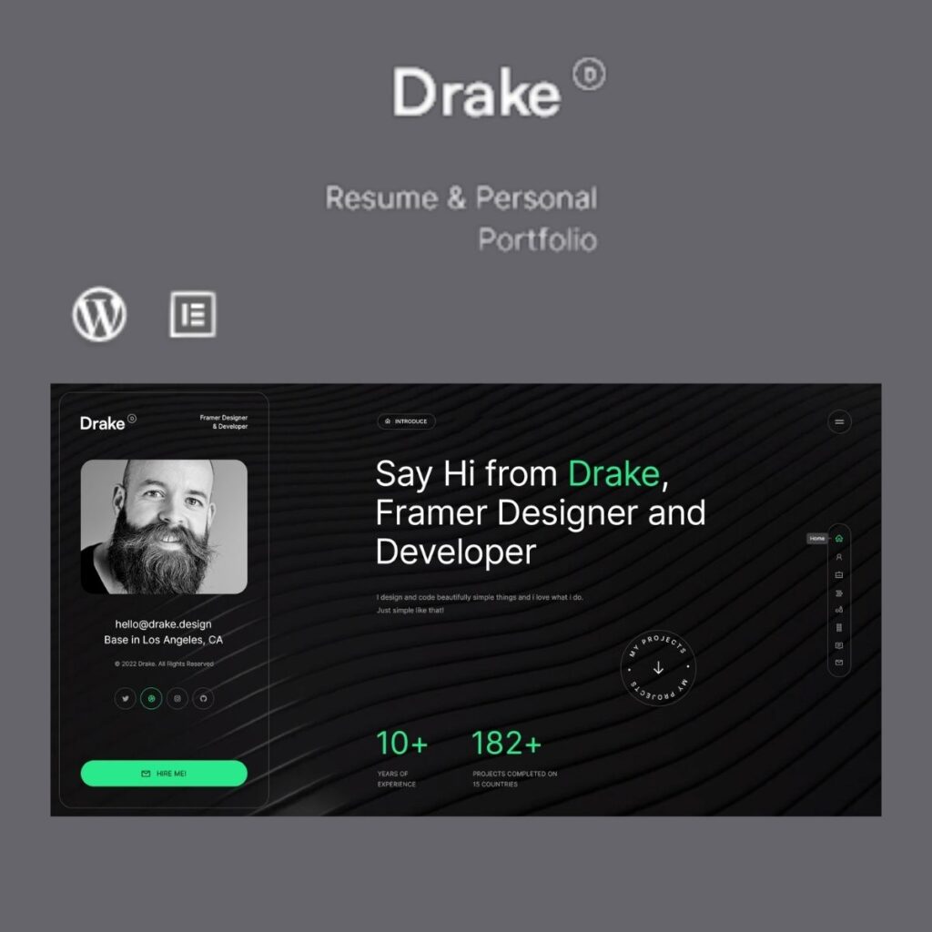Drake Portfolio Theme