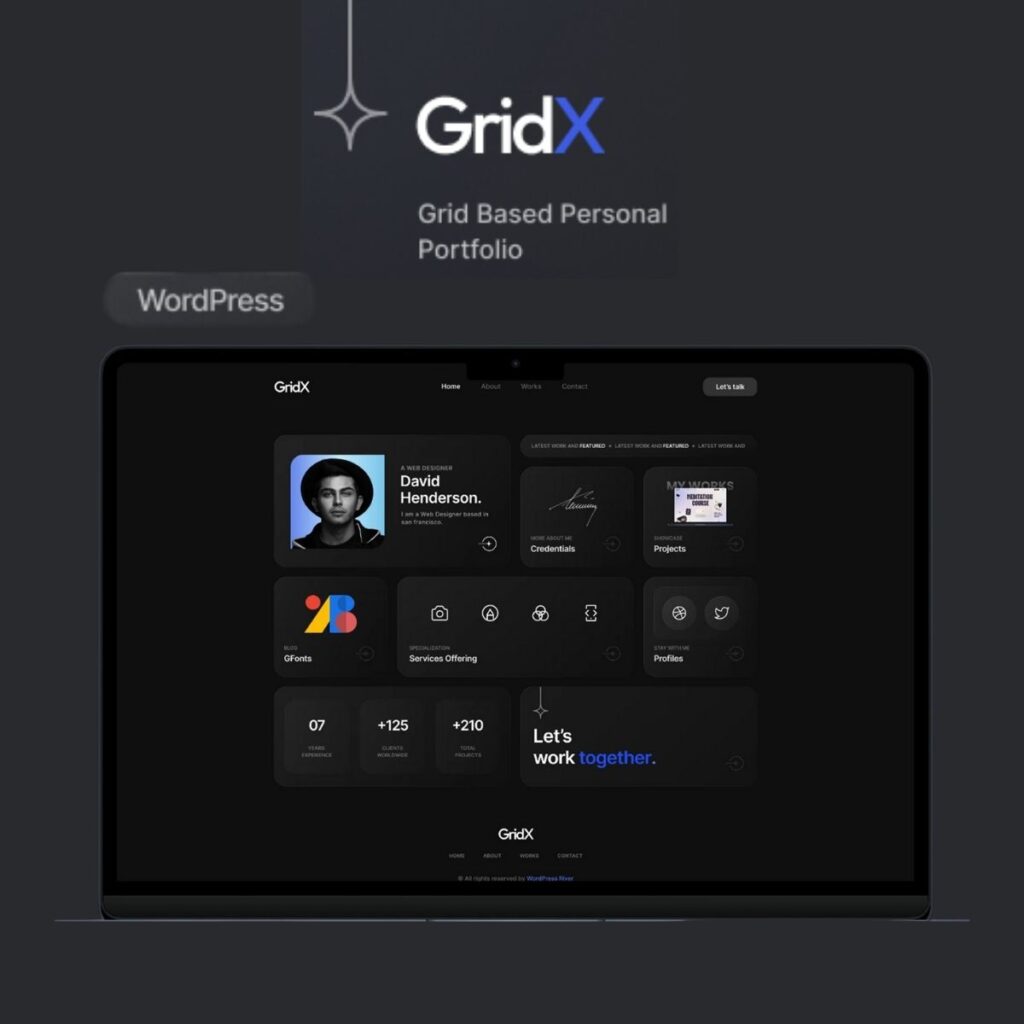 Gridx Portfolio Theme