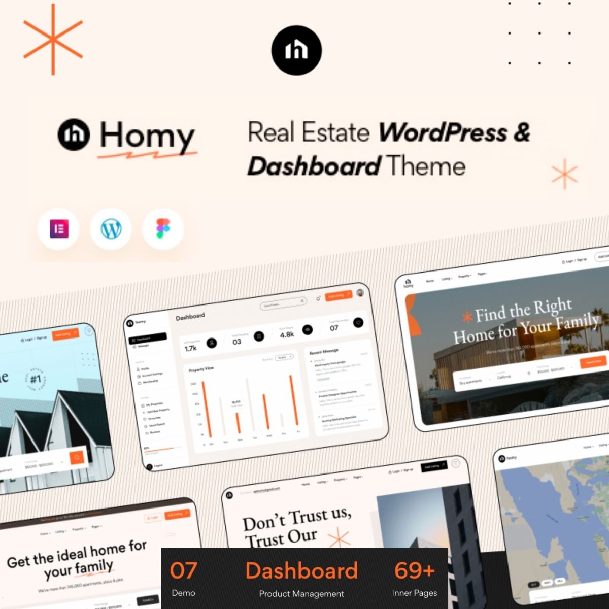 Homy - Real Estate WordPress Theme