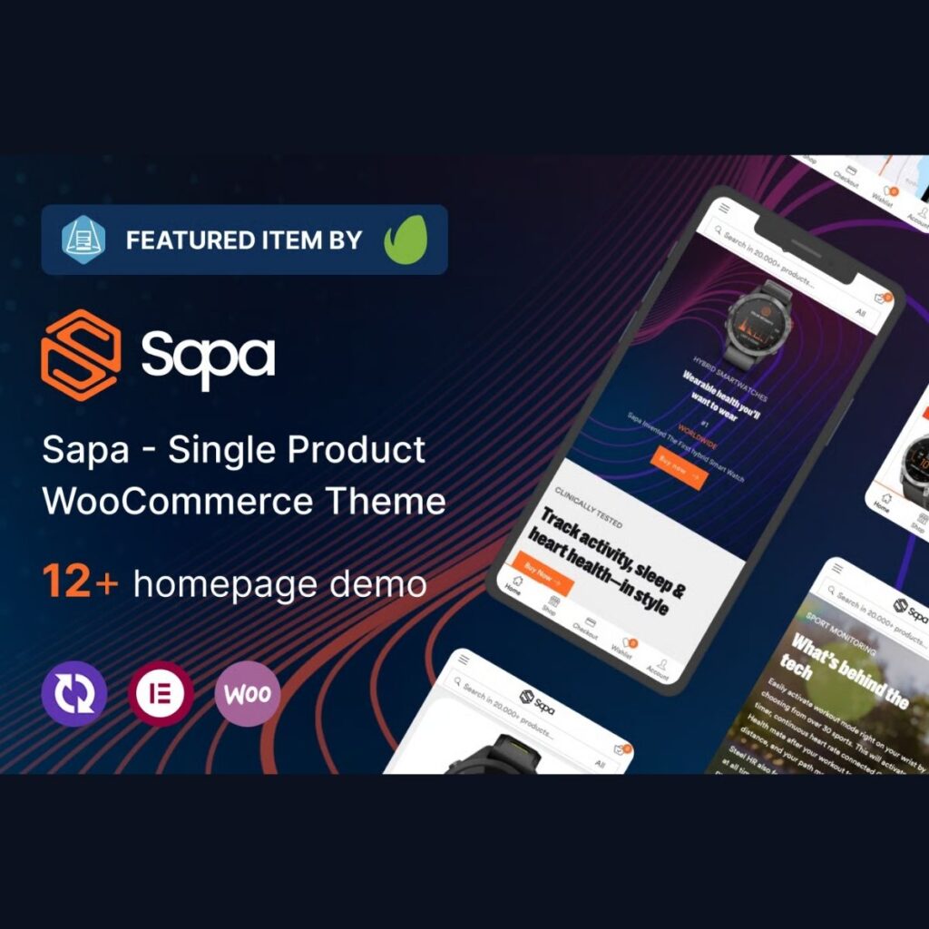 Sapa - Product Landing Page WooCommerce Theme