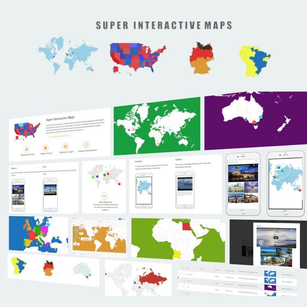 Super Interactive Maps for WordPress