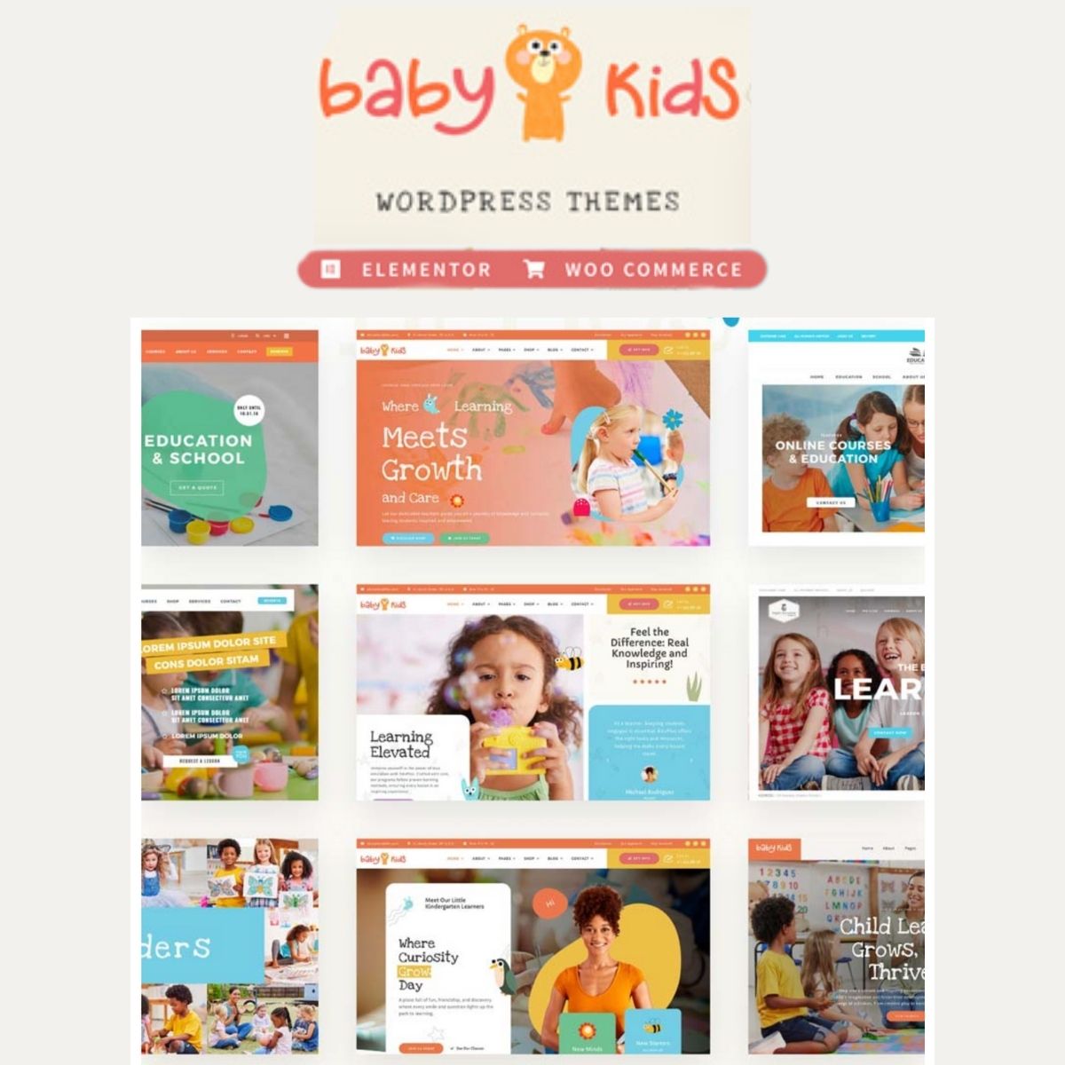 Baby Kids - Education Primary School Children WordPress