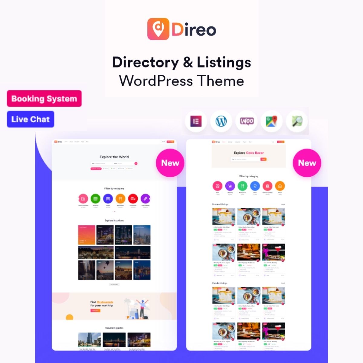 Direo - Directory & Listing WordPress Theme