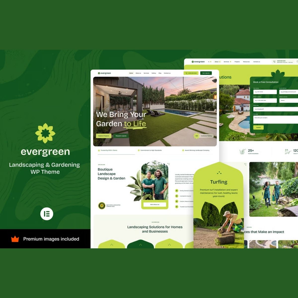 EverGreen – Landscaping Gardening WordPress Theme