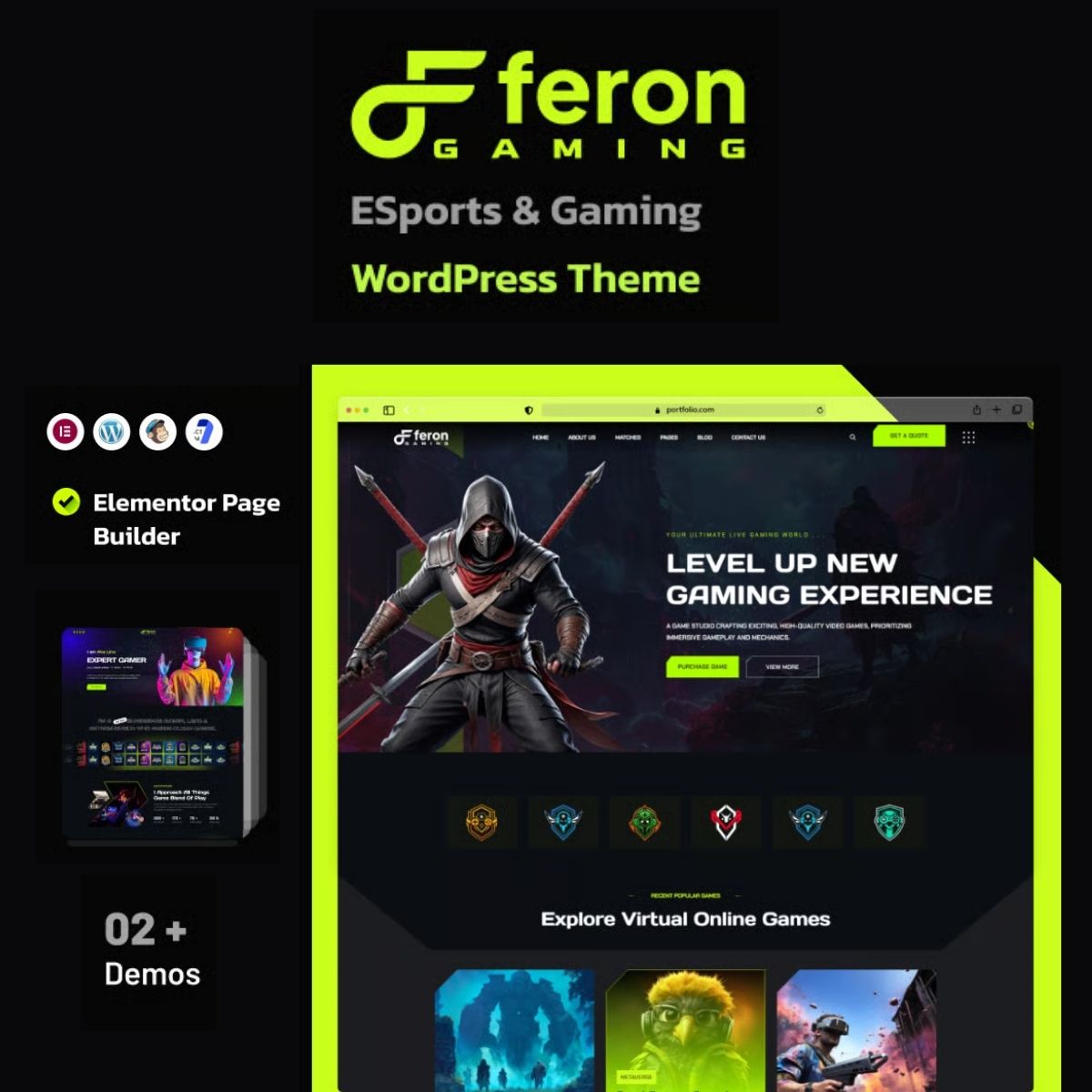 Feron – eSports and Gaming WordPress Theme
