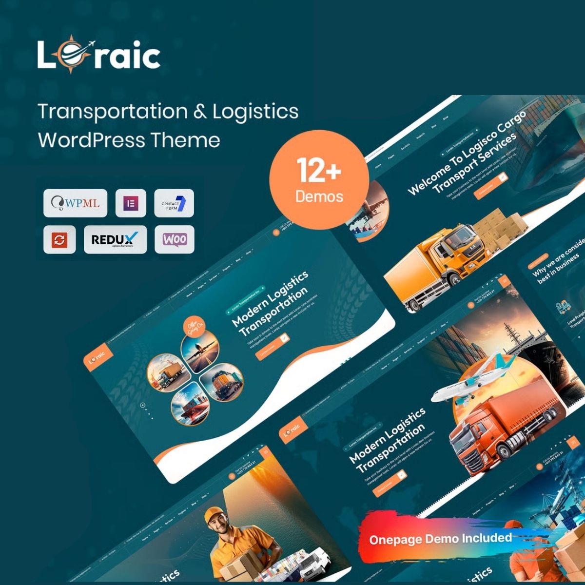 Loraic - Transportation & Logistics WordPress Theme