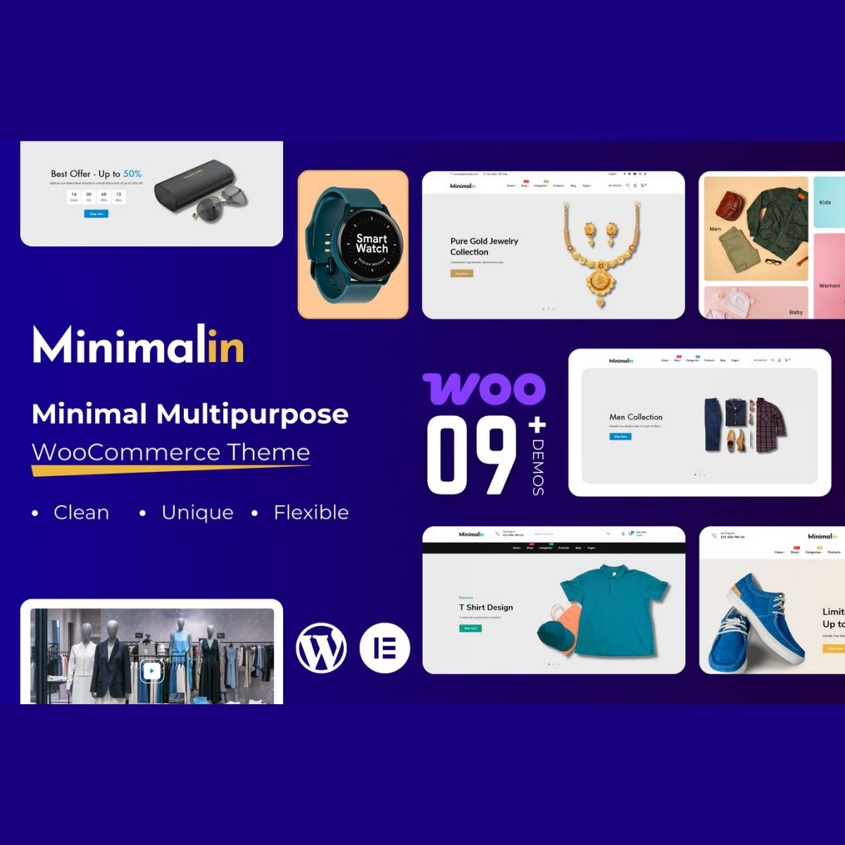 Minimalin - Minimal Multipurpose WooCommerce WordPress Theme