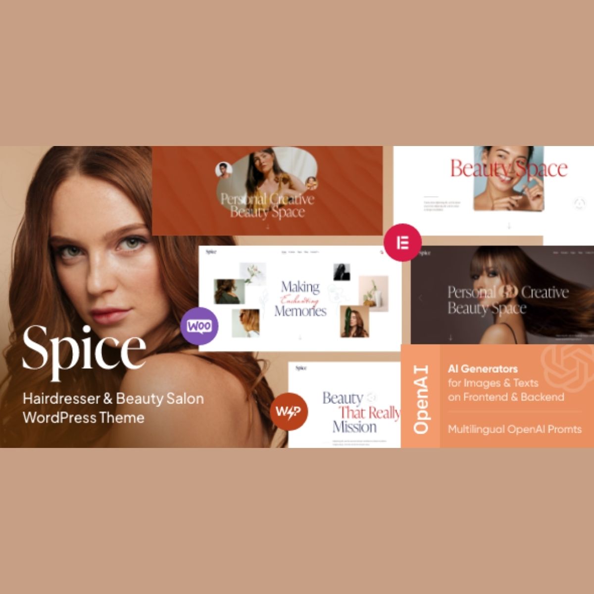 Spice - Beauty & Hair Salon WordPress Theme