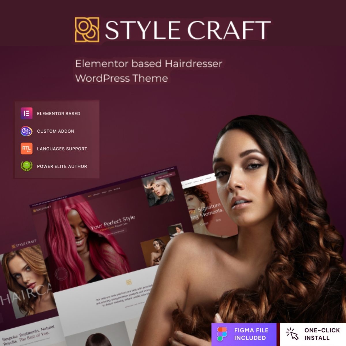 Style Craft - Hairdresser & Hair Salon WordPress Theme