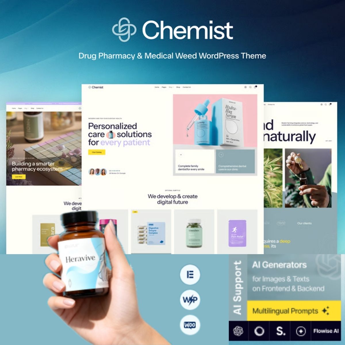 Chemist - Drug Pharmacy & Medical Weed WordPress Theme