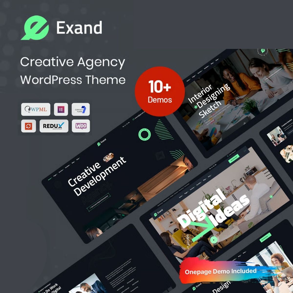 Exand - Creative Agency WordPress Theme